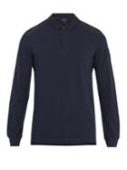 Belstaff Ashburton Long-sleeved Cotton-piqu Polo Shirt