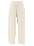 Jil Sander - Cashmere Wide-leg Trousers - Womens - Cream