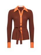 Ladies Rtw Rejina Pyo - Blake Belted Rib-knitted Cardigan - Womens - Brown