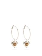 Matchesfashion.com Alexander Mcqueen - Heart-locket Hoop Earrings - Womens - Silver