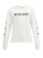 Matchesfashion.com Phipps - Smokey Fire Safety Print Organic-cotton T-shirt - Mens - White