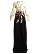 Gucci Crystal And Sequin-embellished Crepe Gown
