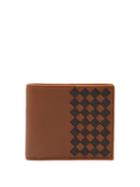 Matchesfashion.com Bottega Veneta - Bi Fold Colour Blocked Intrecciato Wallet - Mens - Dark Brown