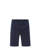 Matchesfashion.com Oliver Spencer - Drawstring Linen-blend Shorts - Mens - Dark Blue