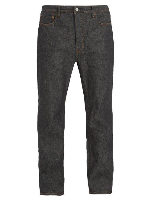 Matchesfashion.com Acne Studios - Land Mid Rise Slim Leg Jeans - Mens - Black