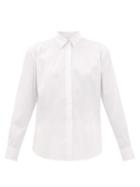 Matchesfashion.com La Collection - Emilia Cotton-blend Poplin Shirt - Womens - Ivory