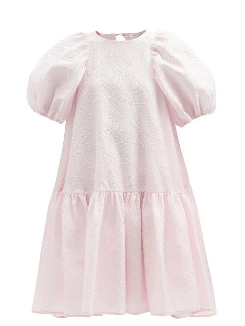 Matchesfashion.com Cecilie Bahnsen - Alexa Floral Matelass Dress - Womens - Light Pink