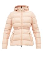 Matchesfashion.com Moncler - Rhin Lacquered Quilted Down Jacket - Womens - Light Pink