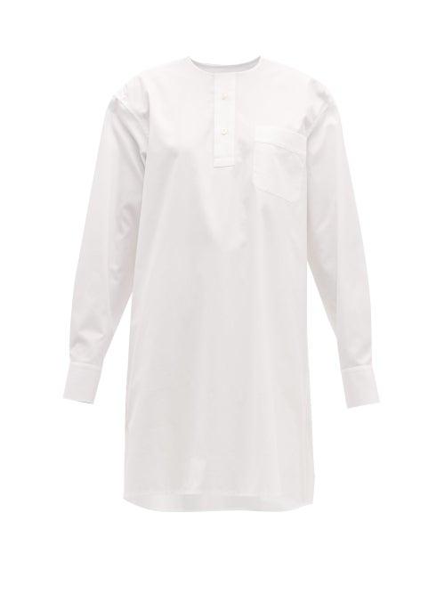 Matchesfashion.com Connolly - Oversized Pleated Cotton Shirt - Womens - White