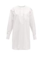Matchesfashion.com Connolly - Oversized Pleated Cotton Shirt - Womens - White