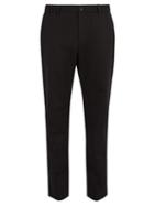 Matchesfashion.com Gucci - Embroidered Cotton Chino Trousers - Mens - Black