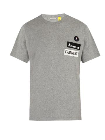 7 Moncler Fragment Multi-patch Crew-neck Cotton T-shirt