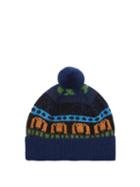 Matchesfashion.com Paul Smith - Logo-jacquard Wool Beanie Hat - Mens - Black Multi