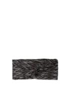 Matchesfashion.com Missoni - Front Twist Metallic Crochet Knit Headband - Womens - Black