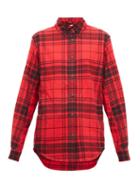 Matchesfashion.com Aztech Mountain - Loge Peak Checked Cotton Flannel Ski Shirt - Womens - Red