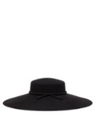 Matchesfashion.com Saint Laurent - Wide Brim Tasselled Felt Hat - Womens - Black