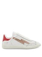 Matchesfashion.com Isabel Marant - Bryce Lightening-appliqu Leather Trainers - Womens - Red White