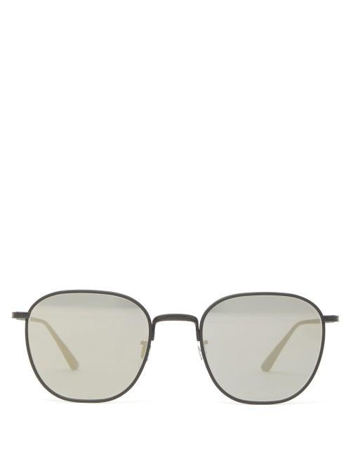 Matchesfashion.com The Row - X Oliver Peoples Board Meeting 2 Metal Sunglasses - Womens - Black