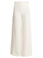 Adam Lippes High-rise Wide-leg Silk Trousers