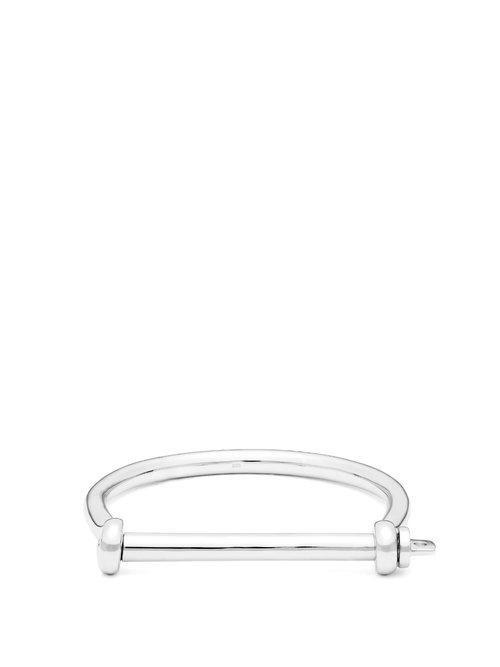 Matchesfashion.com Miansai - Screw Sterling Silver Bracelet - Mens - Silver