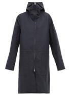 Matchesfashion.com Jil Sander - Hooded Technical Raincoat - Womens - Navy