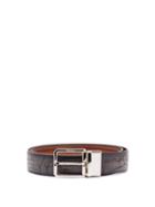 Matchesfashion.com Berluti - Scritto Engraved Leather Belt - Mens - Black