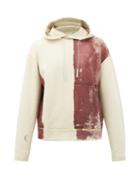 Matchesfashion.com A-cold-wall* - Block-painted Cotton Hooded Sweatshirt - Mens - Beige