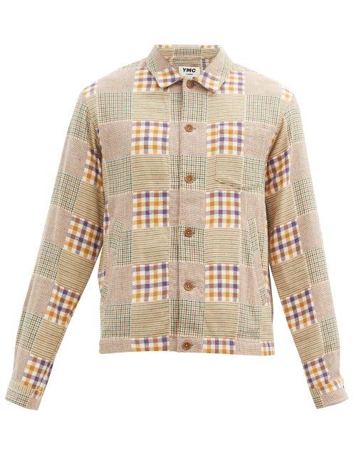 Matchesfashion.com Ymc - Patchwork Cotton-flannel Shirt - Mens - Multi