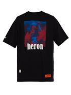Matchesfashion.com Heron Preston - Heron Print Cotton T Shirt - Mens - Black