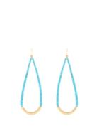 Aurélie Bidermann Turquoise And Gold-plated Drop Earrings