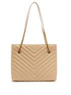 Matchesfashion.com Saint Laurent - Tribeca Medium Quilted Leather Shoulder Bag - Womens - Beige