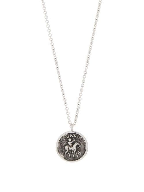 Matchesfashion.com Tom Wood - Coin-pendant Sterling-silver Necklace - Mens - Silver