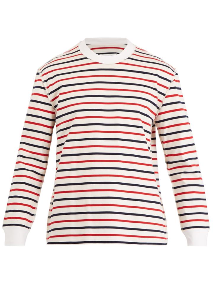 Maison Margiela Striped Cotton-jersey Sweater