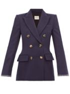 Matchesfashion.com Khaite - Darla Alpaca Blazer - Womens - Navy