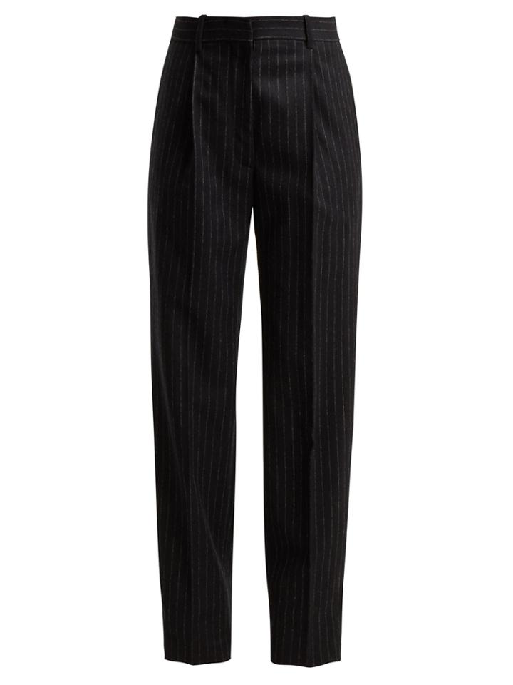 Hillier Bartley Pinstriped Wool Trousers