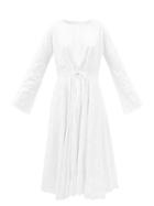 Merlette - Lelie Floral-embroidered Cotton-voile Midi Dress - Womens - White