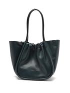 Matchesfashion.com Proenza Schouler - Ruched Large Leather Tote Bag - Womens - Green