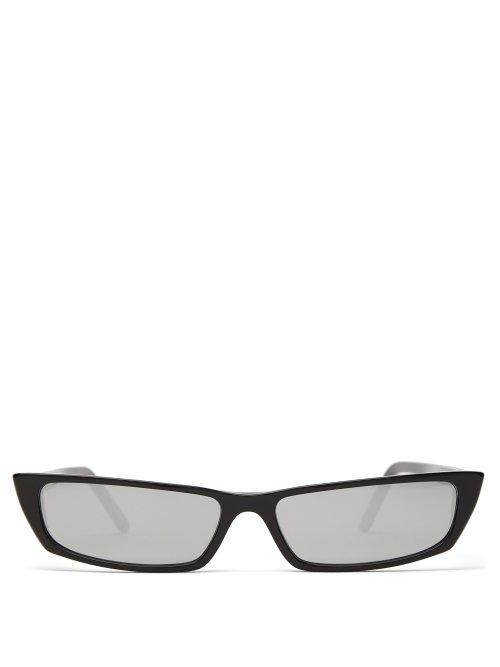 Matchesfashion.com Acne Studios - Agar Square Frame Acetate Sunglasses - Mens - Black