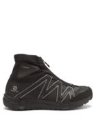 Matchesfashion.com And Wander X Salomon - Reflective Mesh High-top Trainers - Mens - Black