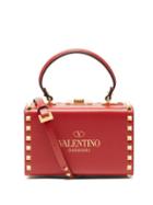 Valentino Garavani - Alcove Rockstud Mini Leather Cross-body Bag - Womens - Red