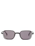 Kuboraum - H22 Square Metal Sunglasses - Mens - Black