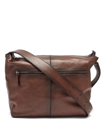 Berluti Amplitude Vitello Leather Messenger Bag