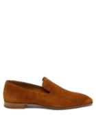Mens Shoes Christian Louboutin - Dandelion Suede Loafers - Mens - Tan