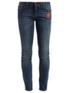 Dolce & Gabbana Heart-embroidered Mid-rise Skinny Jeans