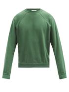 Matchesfashion.com Lady White Co. - Jacob Raglan-sleeve Cotton-jersey Sweatshirt - Mens - Green