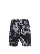 Matchesfashion.com Noma T.d. - Floral-print Poplin Shorts - Mens - Grey