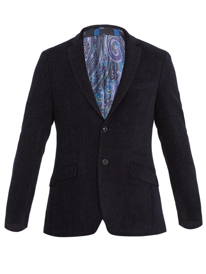 Etro Peak-lapel Knitted Blazer