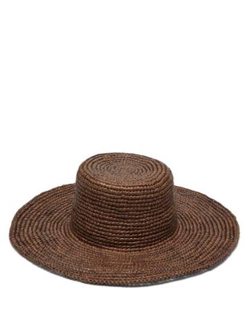 Matchesfashion.com Greenpacha - Fiji Toquilla Straw Hat - Womens - Brown