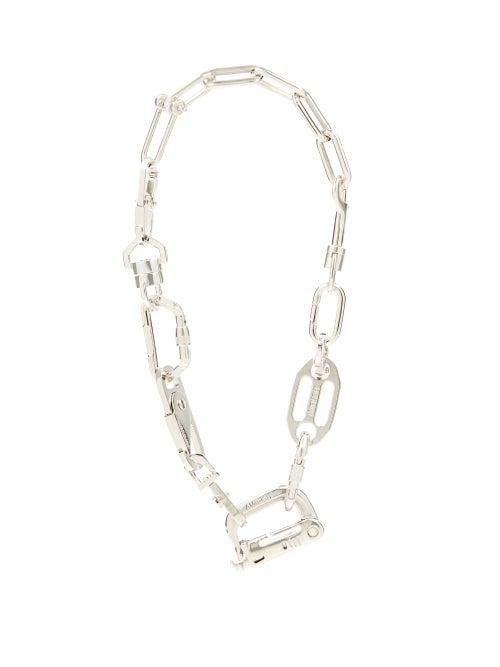 Matchesfashion.com Ambush - Carabiner Silver Plated Necklace - Mens - Silver