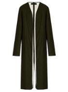 Haider Ackermann Proud Collarless Quilted-wool Coat